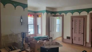 1869 Second Empire Style House With Original Details & Carriage House Lists For Just $139,900!