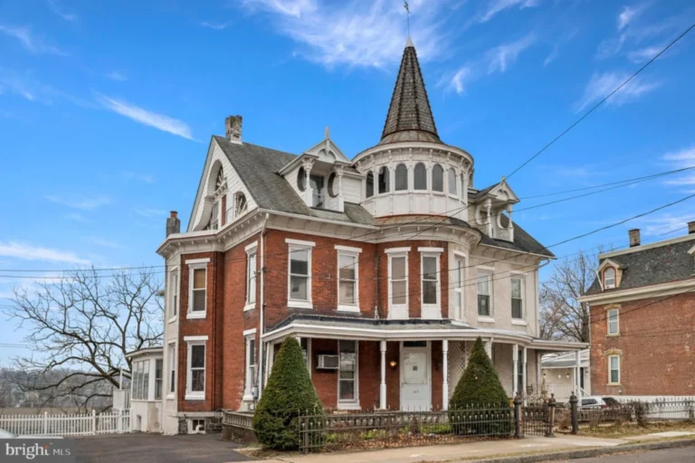 1880 PA Brick Victorian With Unique 3 Story Turret & 6 Bedrooms Lists At $339,900!
