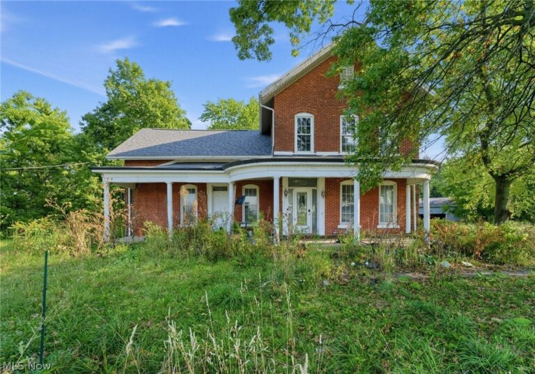 1840 Historic Brick, 10 Rooms & Twin Open Porches | $199,000