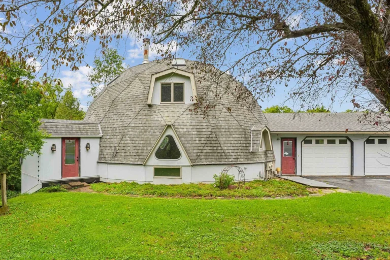 This $185,000 Iowa Dome Home Has Six Bedrooms and a Towering Limestone Fireplace