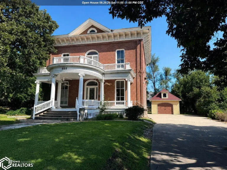 1872 Italianate With a Grand Porch, Original Floors & Nearly an Acre